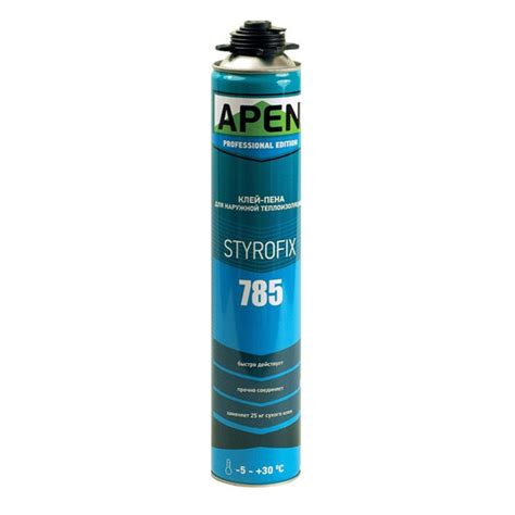 Клей-пена APEN Styrofix 785 для пенопласта (под пистолет), 750 мл/ 910 ...