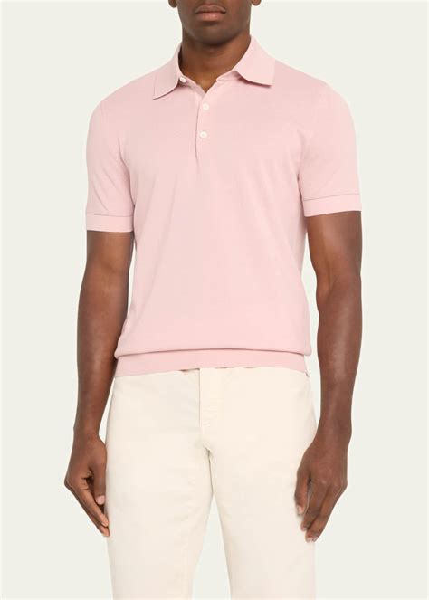 Brioni Men S Sea Island Polo Shirt Bergdorf Goodman