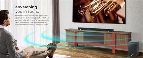 Amazon.com: Hisense HS212F 2.1ch Sound Bar with Wireless Subwoofer ...