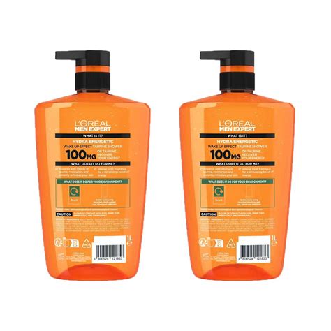 Loreal Men Expert Hydra Energetic Shower Gel 2 X 1L Co