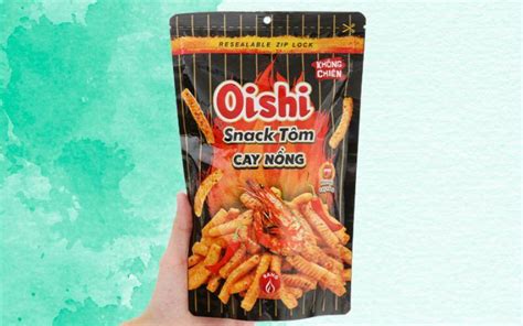 Cay ngon hấp dẫn với snack tôm vị cay nồng Oishi