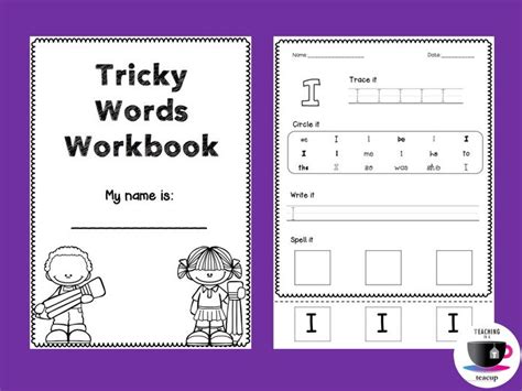 Jolly Phonics Tricky Words Worksheets