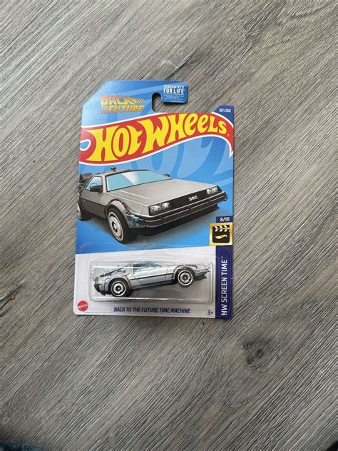 Hot Wheels Back To The Future Time Machine Silver Screen Time