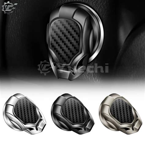 Buy Skull Carbon Car Ignition Switch Ring One Click Start Stop Engine