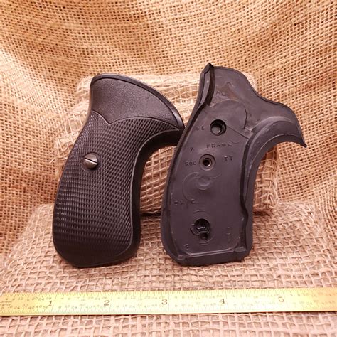 Smith Wesson K L Frame Pachmayr Round Butt Rubber Grips Sk C Compac