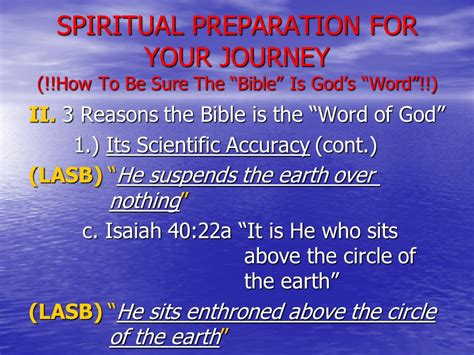 SPIRITUAL PREPARATION FOR YOUR JOURNEY TO GET THE MOST OUT OF THIS