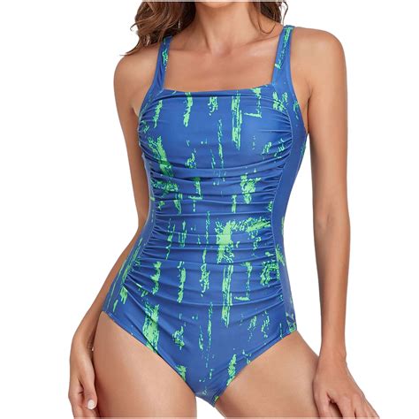 Busydd Women S One Piece Swimsuit Strap Tummy Control Bikini Swimsuit