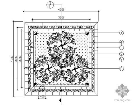 树穴施工大样图 园林景观节点详图 筑龙园林景观论坛