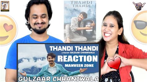 Gulzaar Chhaniwala Thandi Thandi Official Video Indian Reaction