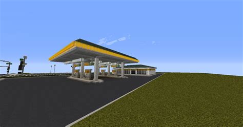 Realisitc Gas Station Minecraft Map