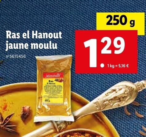 Promo Ras El Hanout Jaune Moulu Chez Lidl