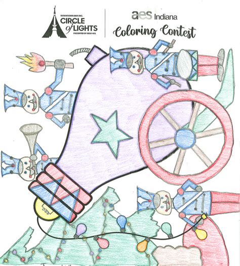 Coloring Contest Winner Circle Of Lights Events Downtown