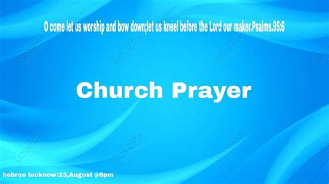 Hebron Lucknow Church Prayer 23 August 2022 YouTube