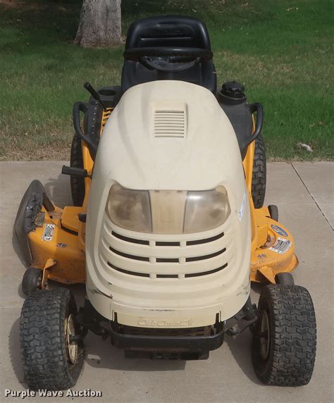 Cub Cadet Lt Lawn Mower In Edmond Ok Item Jx Sold Purple Wave