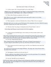 Helena Pina Helena Pina The Crucible Act Questions Docx Pdf