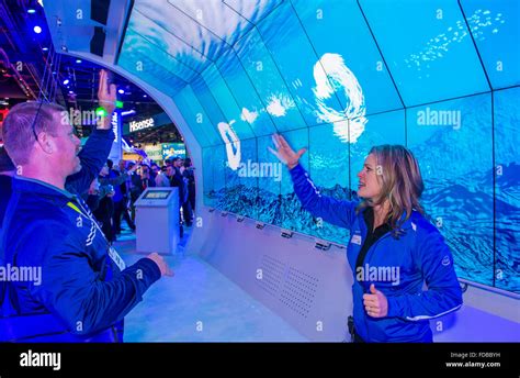 The Intel Booth At The Ces Show Held In Las Vegas Stock Photo Alamy