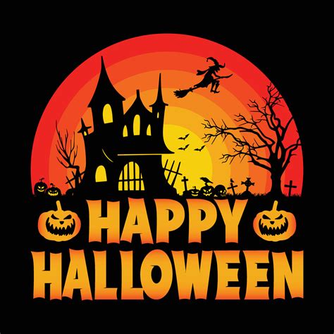 Happy Halloween Halloween Quotes T Shirt Design Vector Graphic