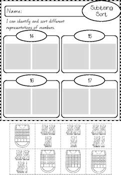 Subitising Worksheets (subitizing) by Apples and Antics | TpT