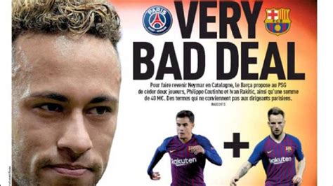 El Psg Considera Un Mal Trato La Oferta Del Bar A Por Neymar As