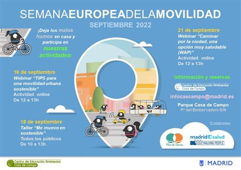 ProgramaciÓn Semana Europea De La Movilidad 2022 Centro De Educación