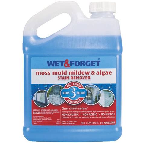 Wet Forget 800003 Moss Mold Mildew Stain Remover Concentrate