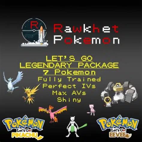 Buy All Lets Go Legendary Pokemon Rawkhet Pokemon