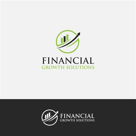 Premium Vector Abstract Financial Growth Solutions Logo Design Template