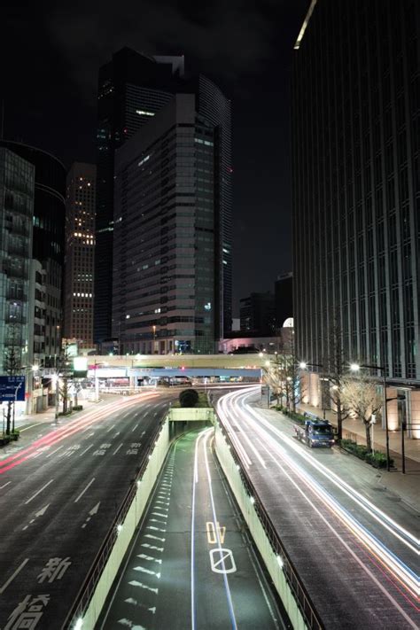 Wallpaper Japan City Street Cityscape Night Road Skyline