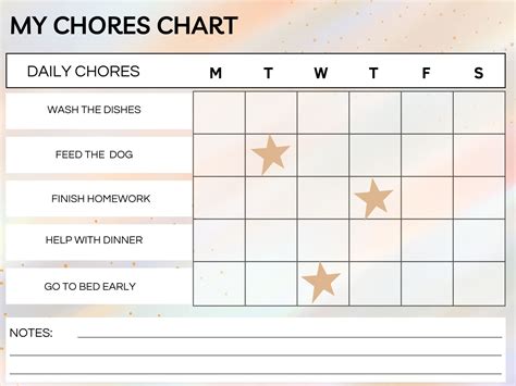 Downloadable Chore Charts For Kids—and How To Use Them 41 Off