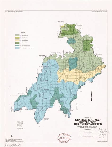 General Soil Map Buffalo River Tributaries Watershed Marion Newton