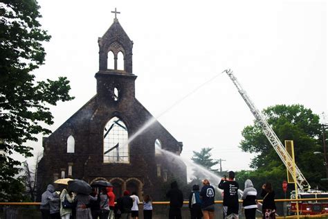 Officials Say Arson Caused Fire That Destroyed Landmark Catholic Church