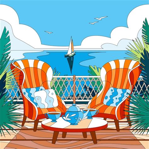 Vectores E Ilustraciones De Terraza Mallorca Para Descargar Gratis