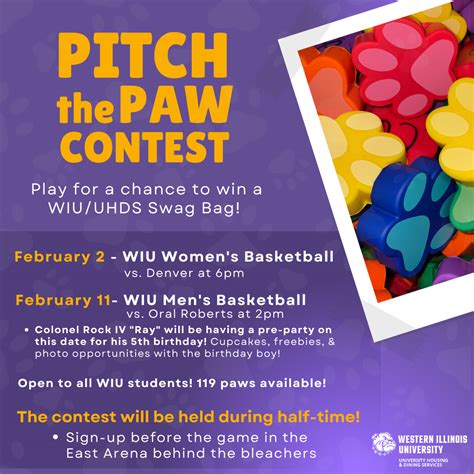 UHDS Sponsored Contests to Take Place at WIU Basketball Games - WIU News