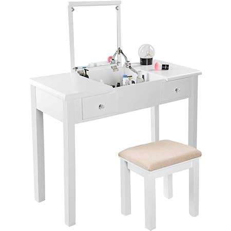 Amazon Charmaid Vanity Set With Flip Top Mirror And Drawers