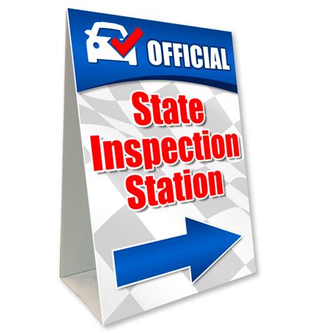 State Inspection Station Economy A Frame Sign