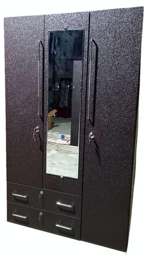 3 Doors Mango Wood Dark Brown 2 Door Almirah With Locker At Rs 30000