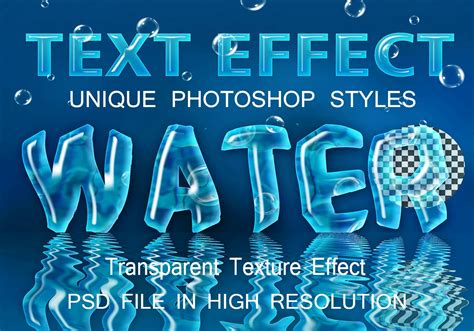 Water Text Effect Psd File Free Photoshop Brushes At Brusheezy