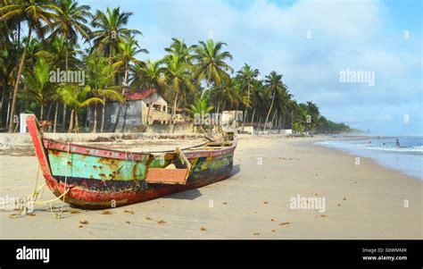 Assinie Beach in Ivory Coast Stock Photo - Alamy