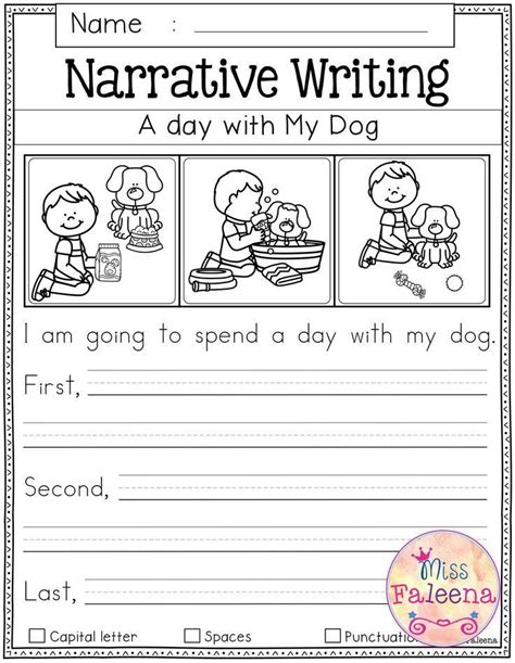 First Grade Writing Prompts Worksheets Writing Worksheets