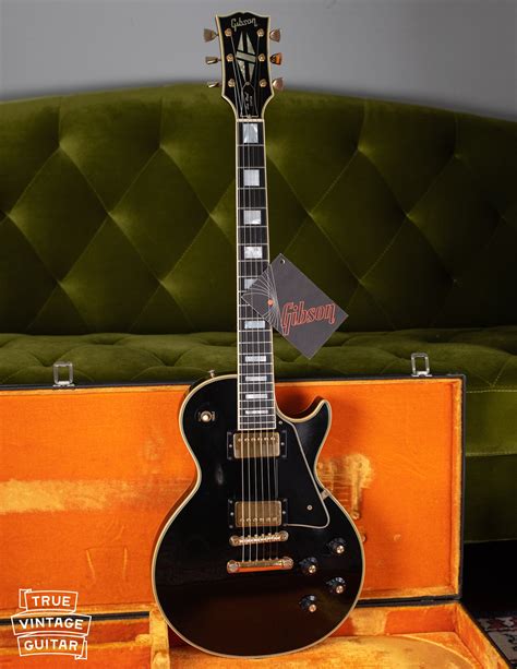 1970 Gibson Les Paul Custom Black Guitar True Vintage Guitar