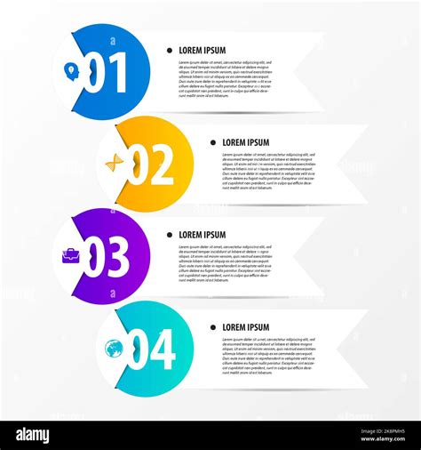 Infographic Design Template Business Concept With Banners Vector