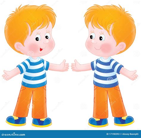 We Are Twins Cartoon Vector 31587779