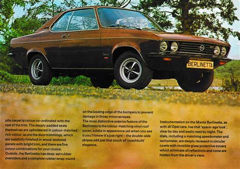 Opel Manta Brochure