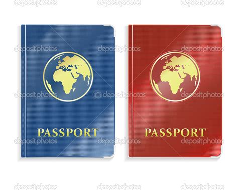 Two Passports Stock Vector Image By ©bakalavar 37384381