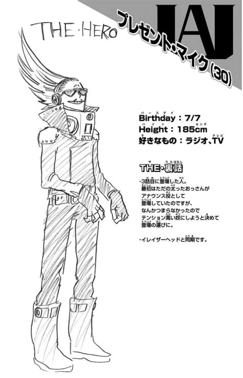 Image Present Mic Volume 2 Profilepng Boku No Hero Academia Wiki