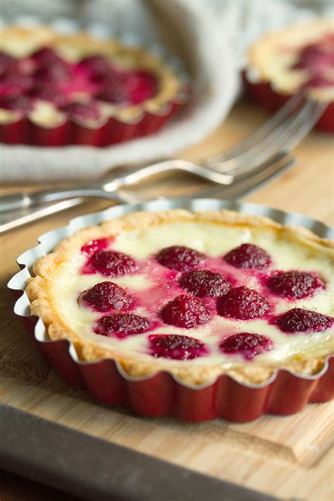 Individual Raspberry Custard Tarts Crumb A Food Blog