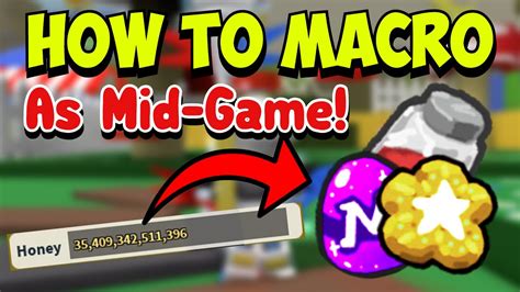 How To Macro As Midgame Best Settings Roblox Bee Swarm Simulator