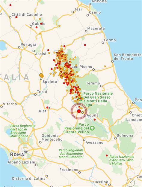 Terremoto Due Forti Scosse Nell Area Del Cratere Del Centro Italia