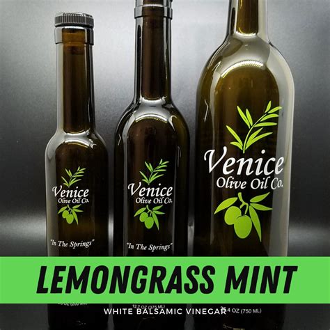 Lemongrass Mint White Balsamic Vinegar Venice Olive Oil