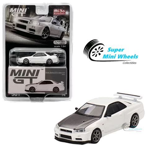 Mini Gt Nissan Skyline Gt R R V Spec Ii N Blanc Mgt Eur